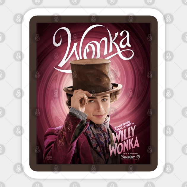 Wonka film poster shirt Sticker by VALOO✨️